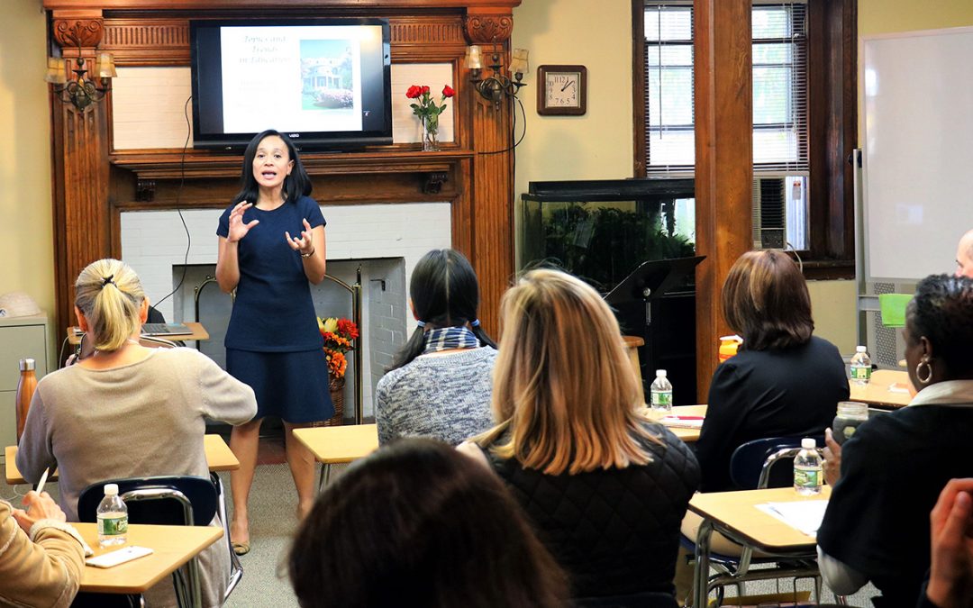 Chantra Reinman lecturing