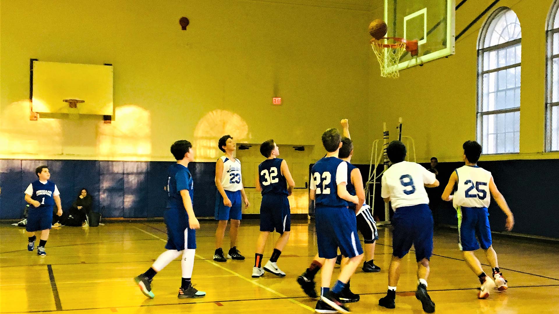 The Lewis School Lions basketball team playing 2018-2019